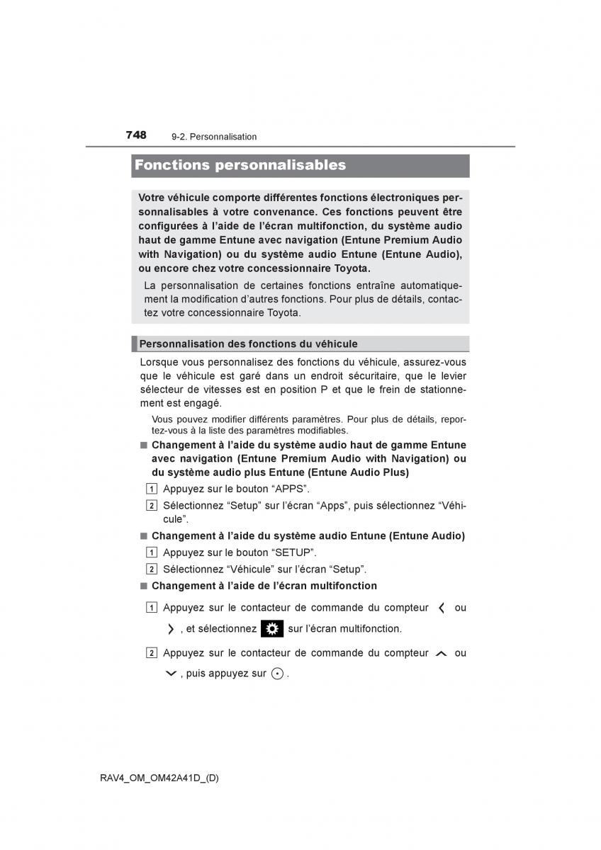 manual  Toyota RAV4 IV 4 manuel du proprietaire / page 749