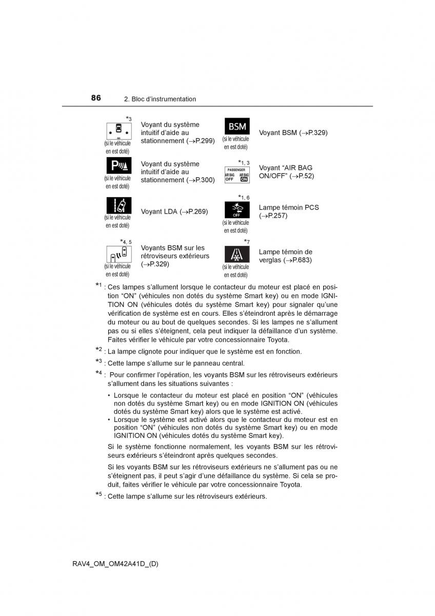 manual  Toyota RAV4 IV 4 manuel du proprietaire / page 87