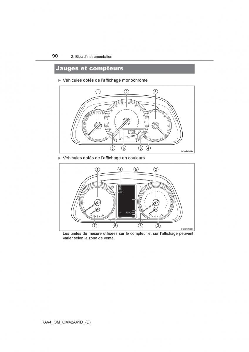 manual  Toyota RAV4 IV 4 manuel du proprietaire / page 91