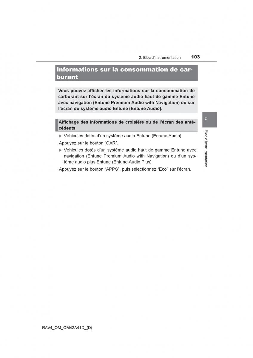 Toyota RAV4 IV 4 manuel du proprietaire / page 104