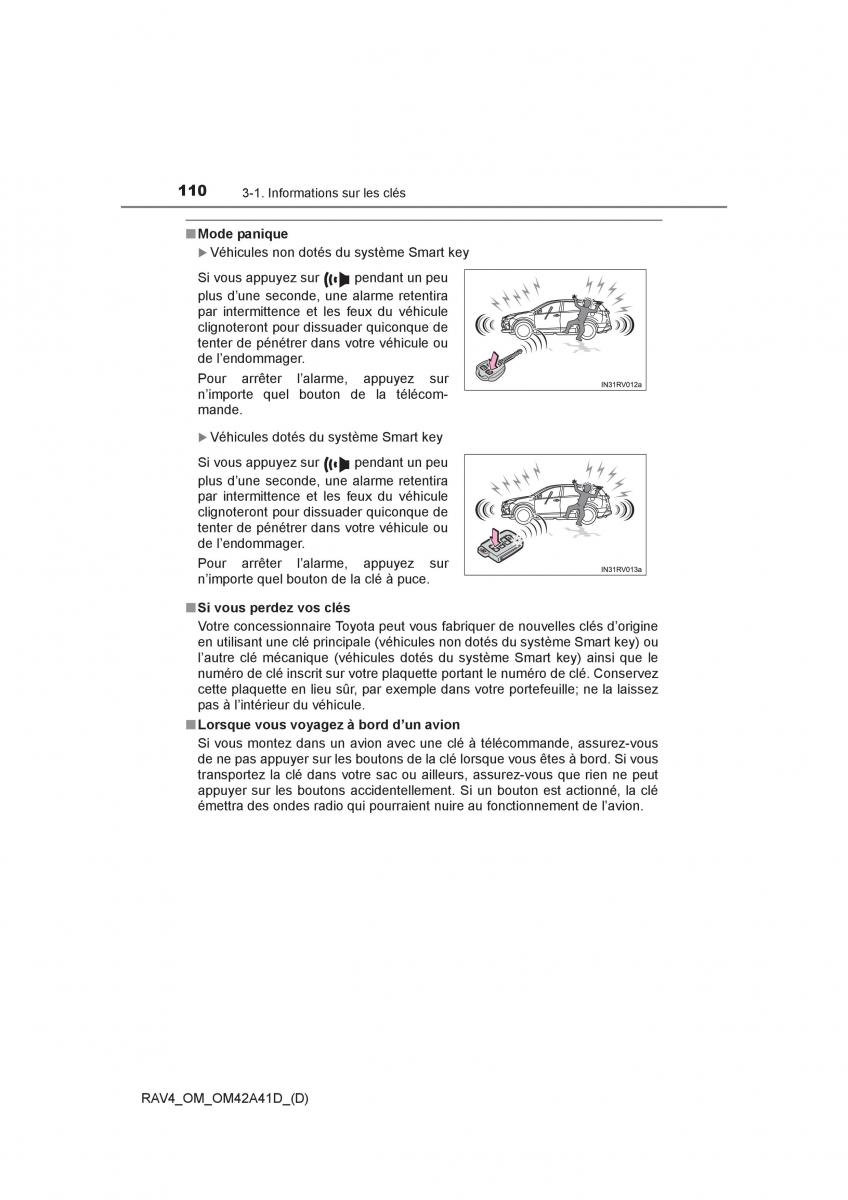 Toyota RAV4 IV 4 manuel du proprietaire / page 111