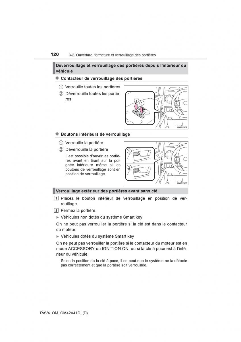 manual  Toyota RAV4 IV 4 manuel du proprietaire / page 121