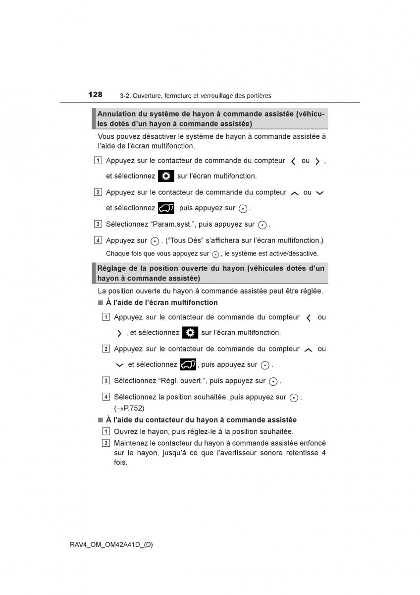 manual  Toyota RAV4 IV 4 manuel du proprietaire / page 129