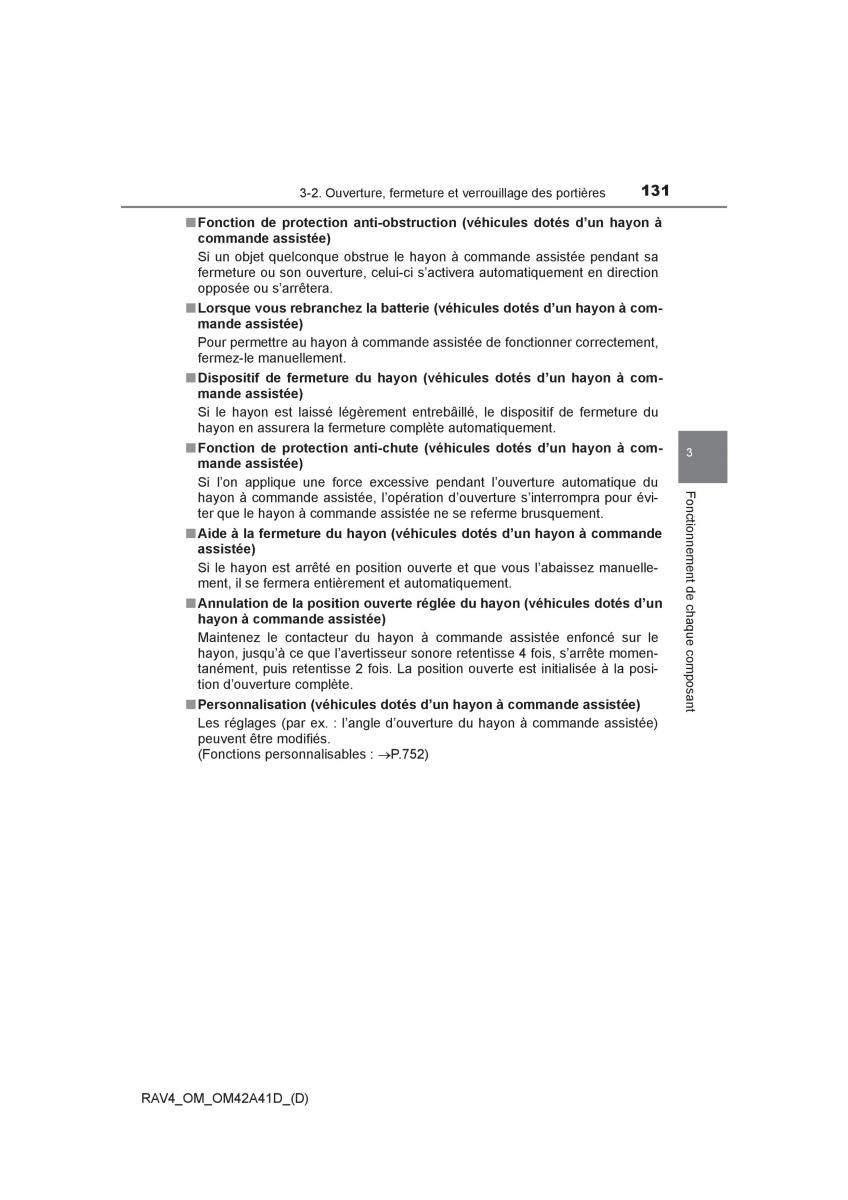 manual  Toyota RAV4 IV 4 manuel du proprietaire / page 132