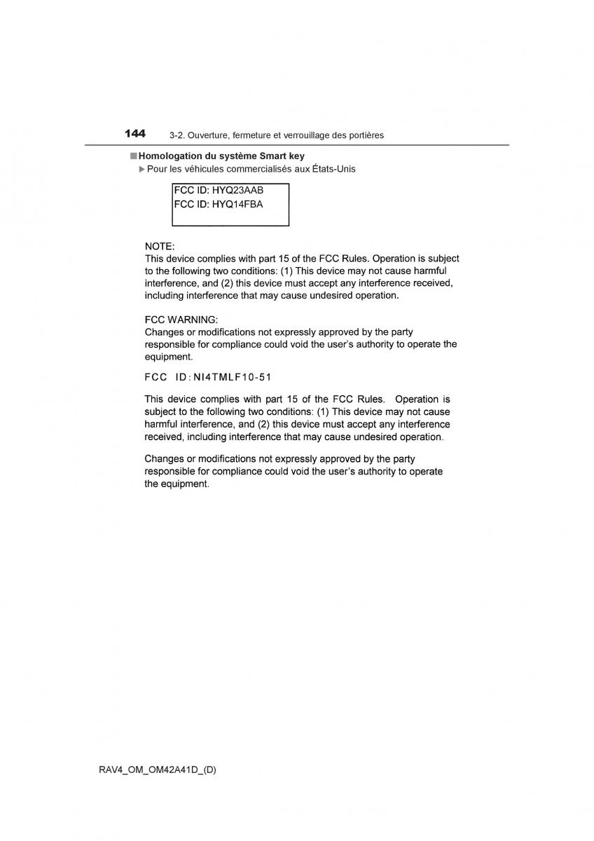 manual  Toyota RAV4 IV 4 manuel du proprietaire / page 145