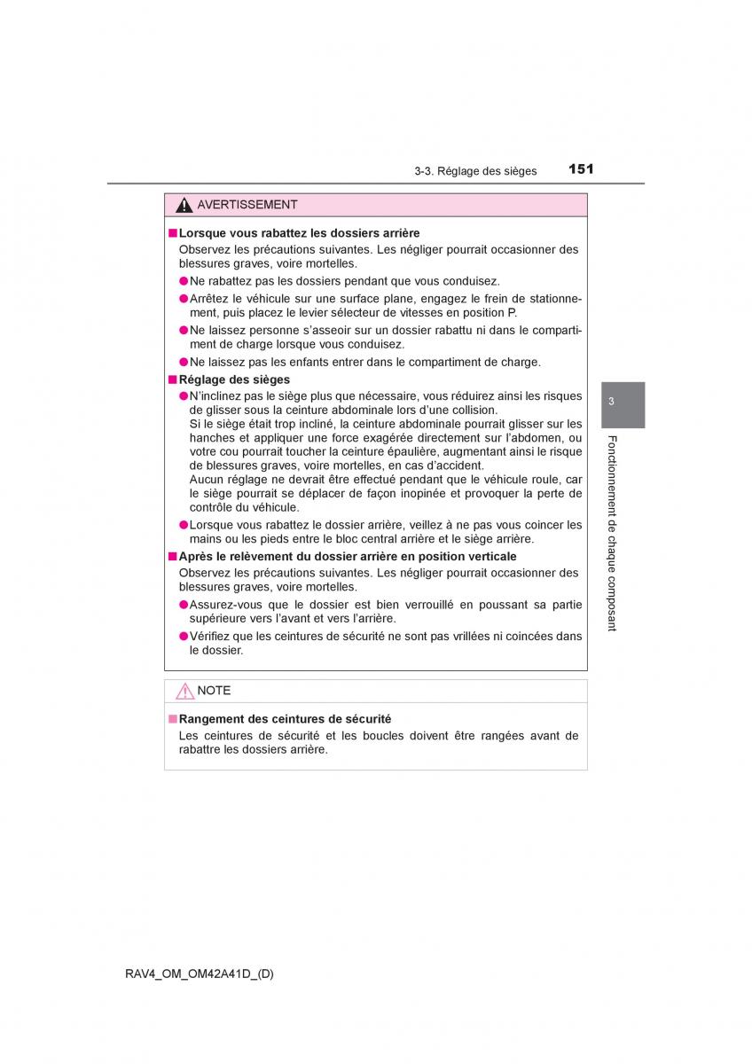 manual  Toyota RAV4 IV 4 manuel du proprietaire / page 152