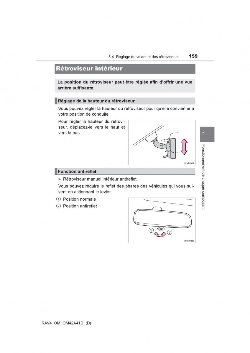 manual  Toyota RAV4 IV 4 manuel du proprietaire / page 160