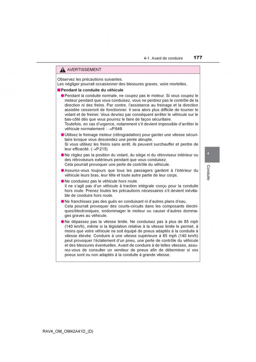 manual  Toyota RAV4 IV 4 manuel du proprietaire / page 178