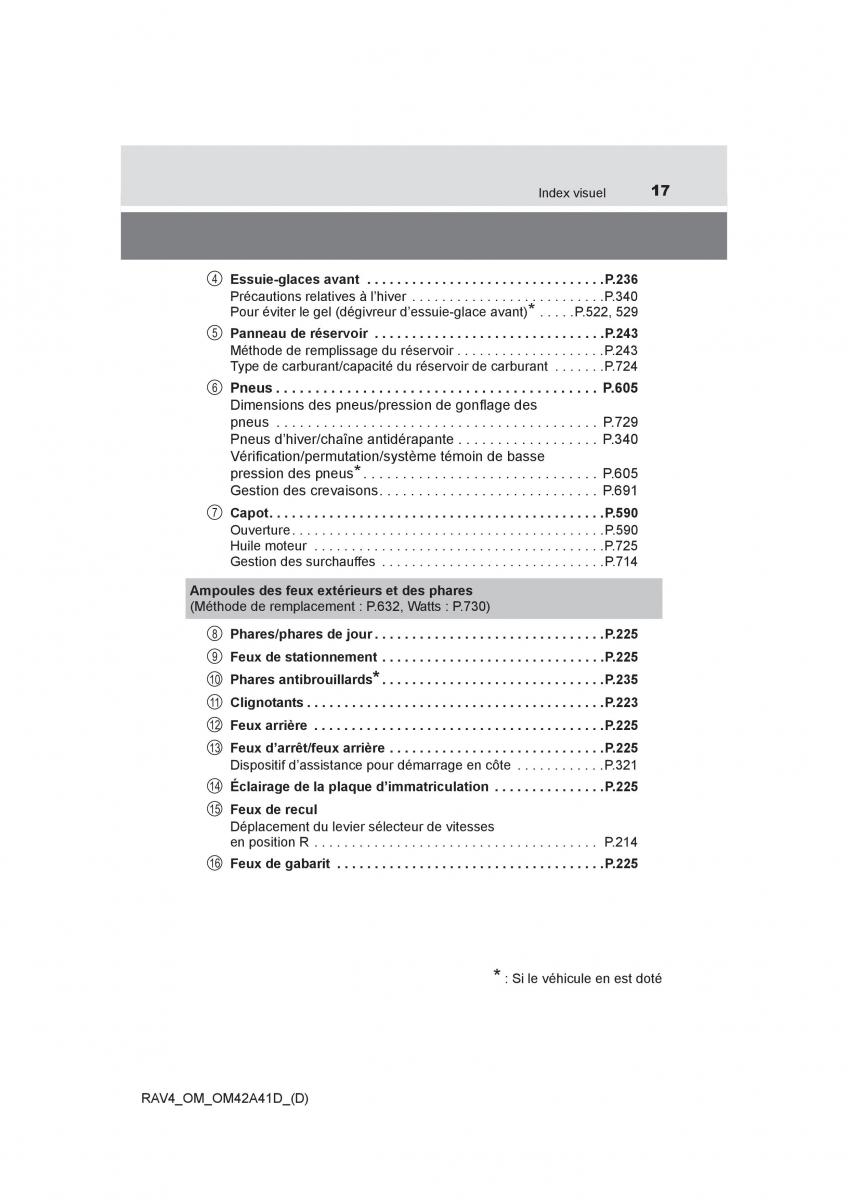 manual  Toyota RAV4 IV 4 manuel du proprietaire / page 18