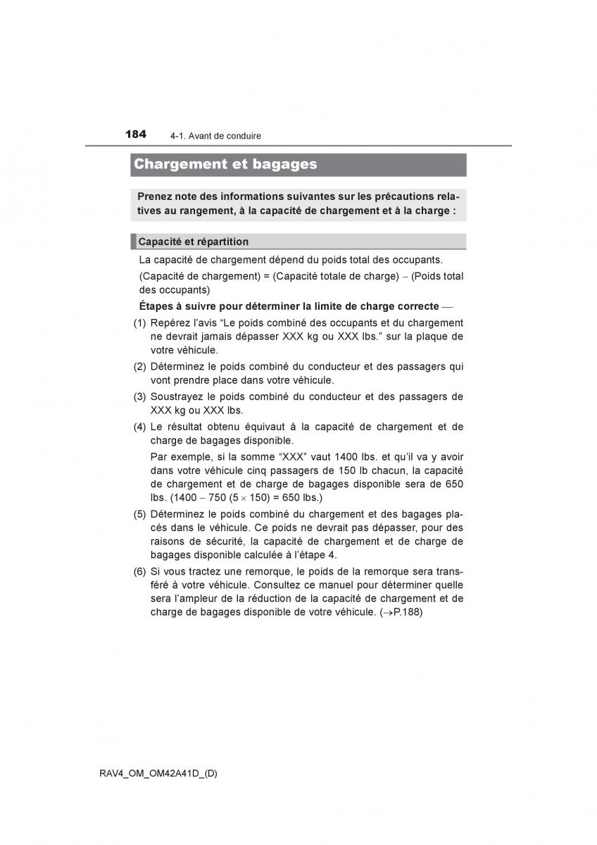 manual  Toyota RAV4 IV 4 manuel du proprietaire / page 185