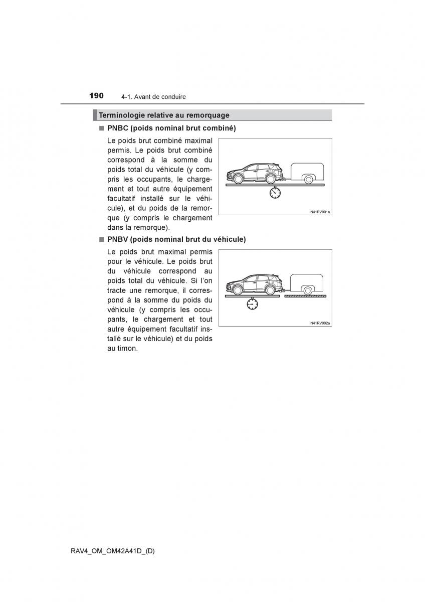 Toyota RAV4 IV 4 manuel du proprietaire / page 191