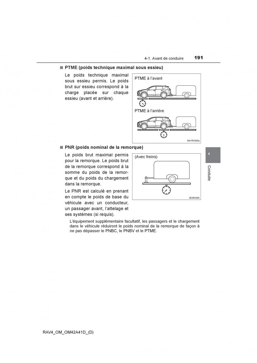 Toyota RAV4 IV 4 manuel du proprietaire / page 192