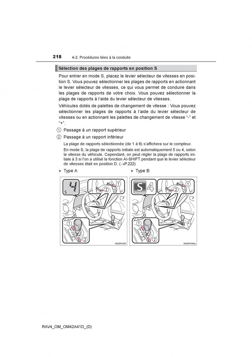 manual  Toyota RAV4 IV 4 manuel du proprietaire / page 219