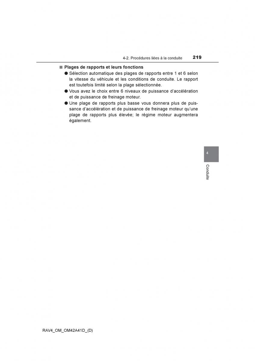 manual  Toyota RAV4 IV 4 manuel du proprietaire / page 220