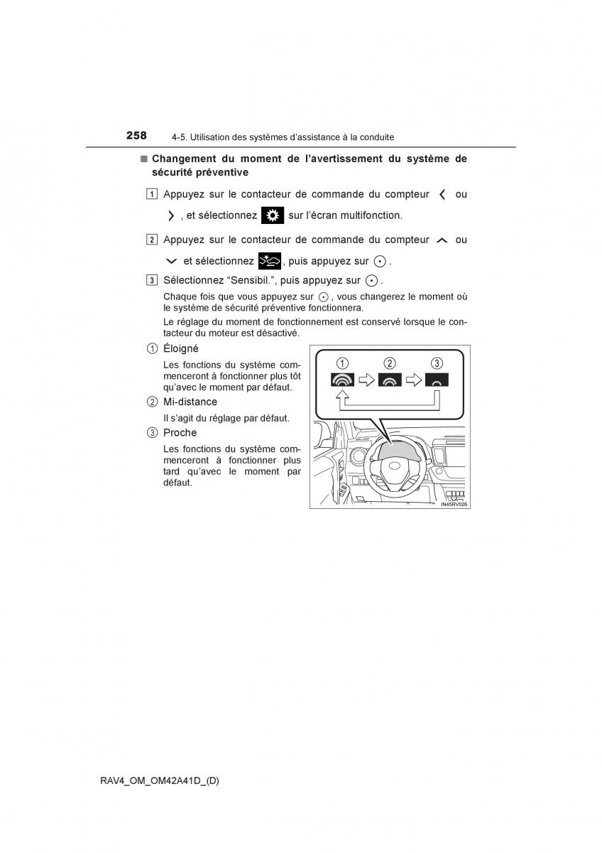 Toyota RAV4 IV 4 manuel du proprietaire / page 259