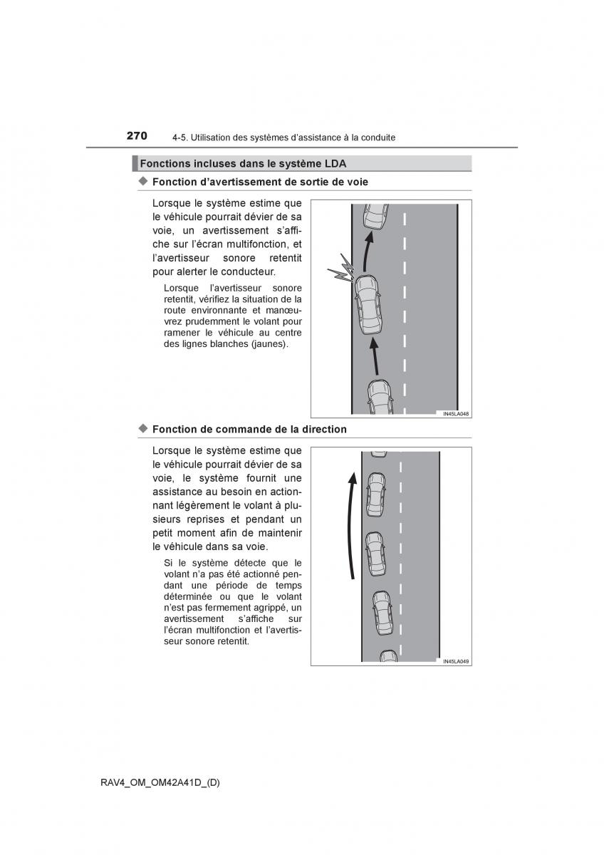 manual  Toyota RAV4 IV 4 manuel du proprietaire / page 271