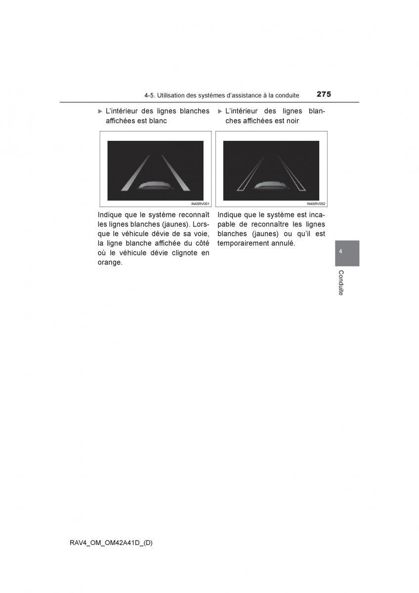 Toyota RAV4 IV 4 manuel du proprietaire / page 276