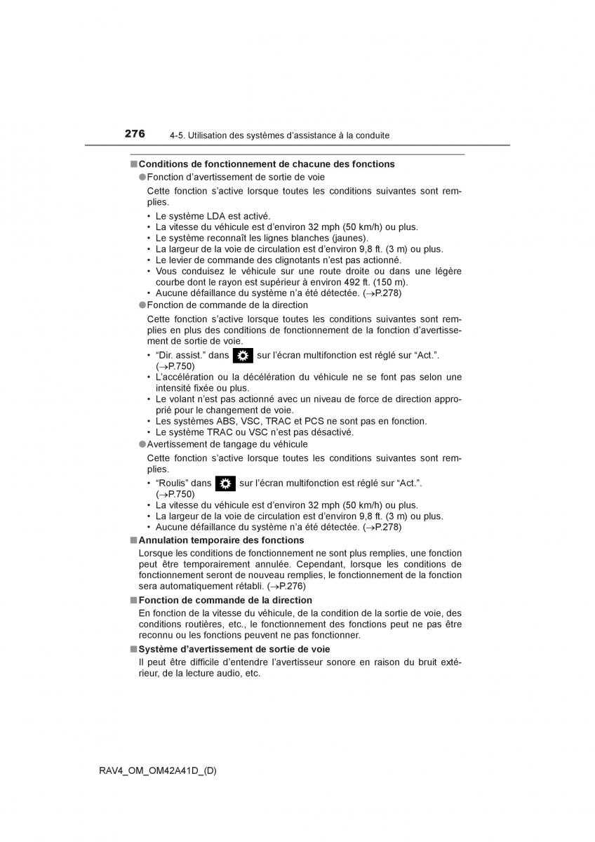 manual  Toyota RAV4 IV 4 manuel du proprietaire / page 277