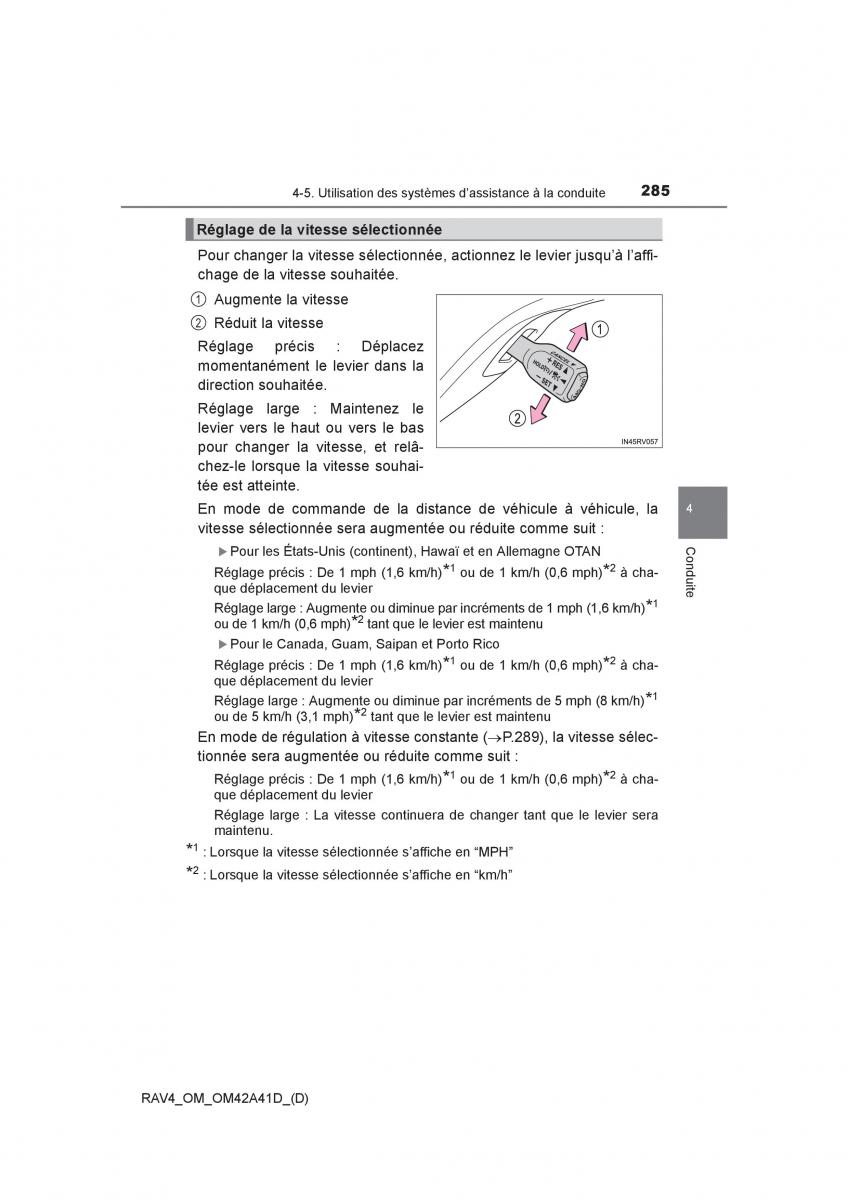 Toyota RAV4 IV 4 manuel du proprietaire / page 286