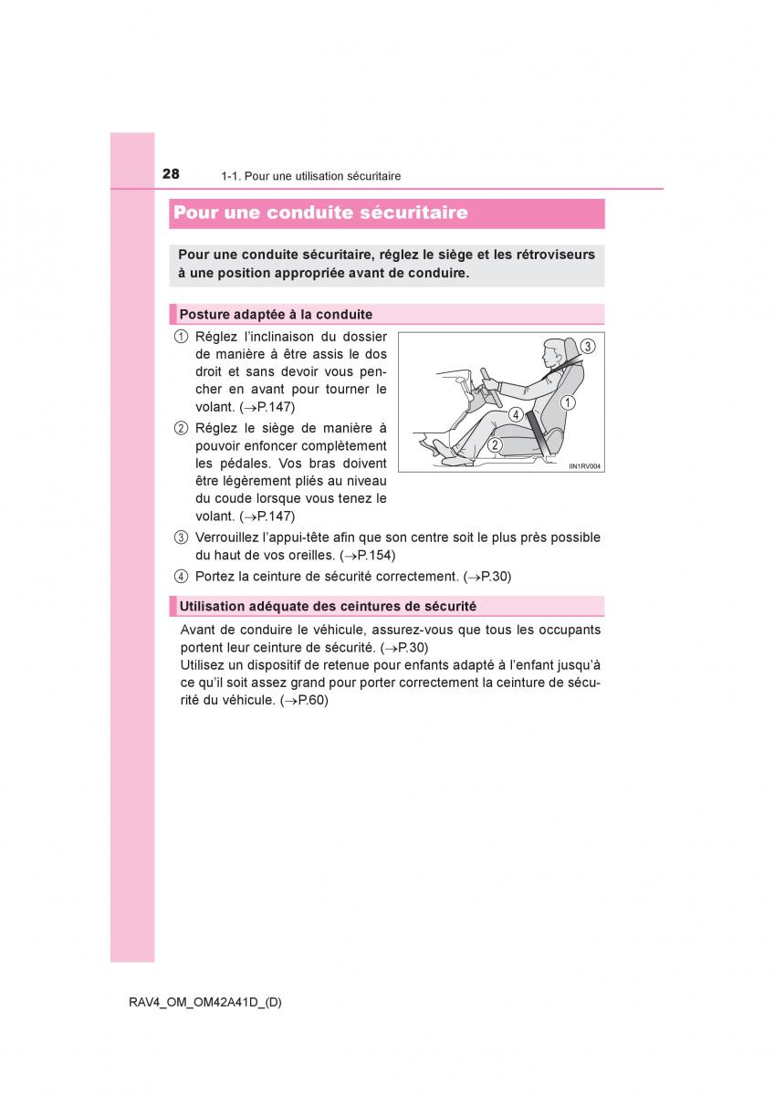 manual  Toyota RAV4 IV 4 manuel du proprietaire / page 29