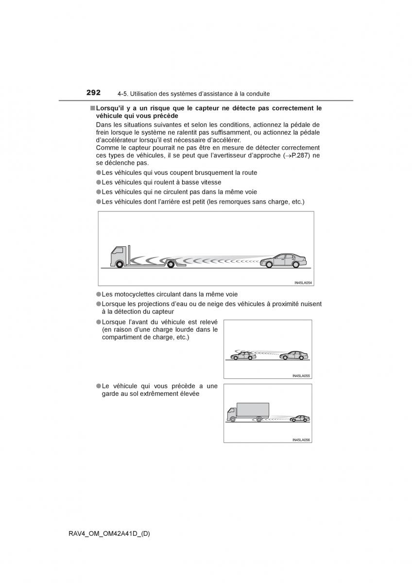 manual  Toyota RAV4 IV 4 manuel du proprietaire / page 293