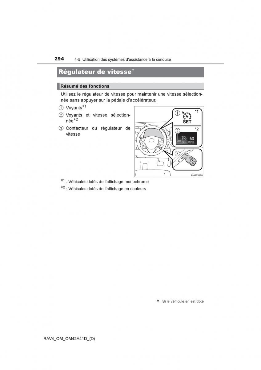 manual  Toyota RAV4 IV 4 manuel du proprietaire / page 295