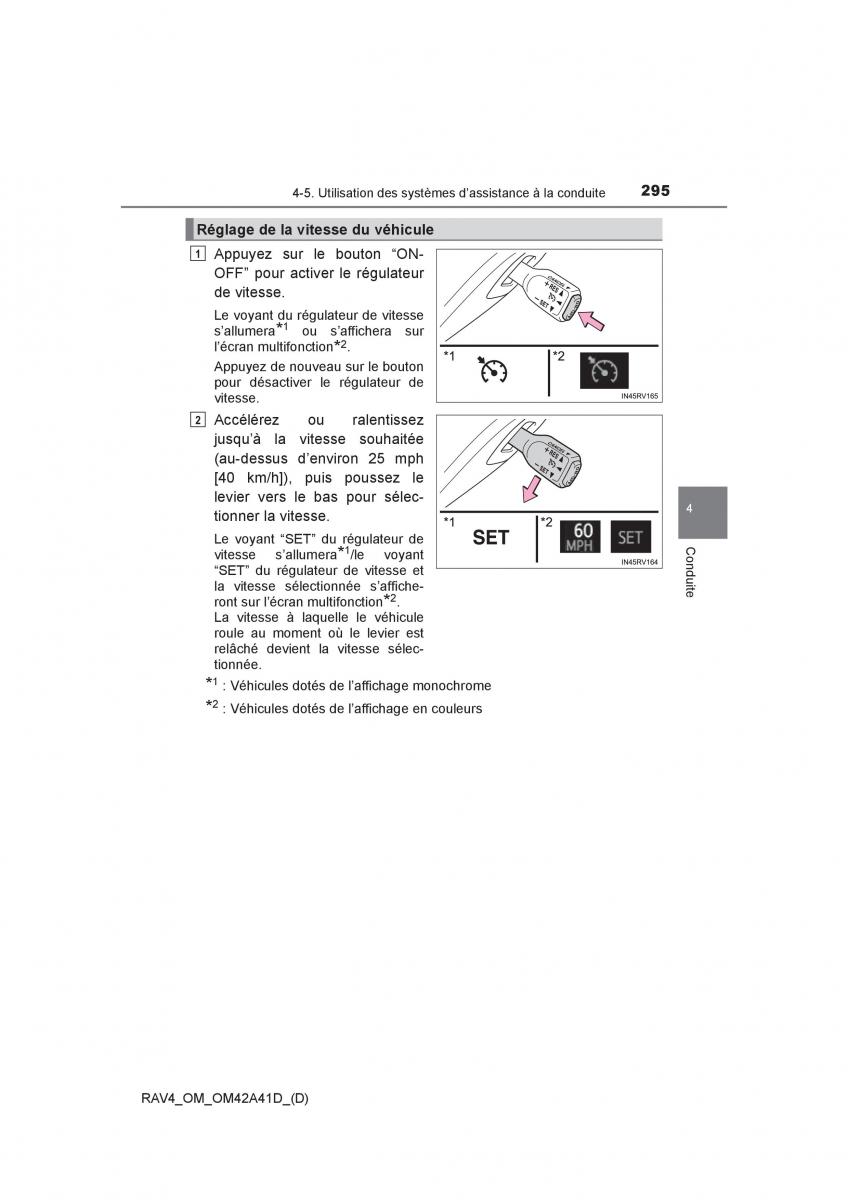 Toyota RAV4 IV 4 manuel du proprietaire / page 296