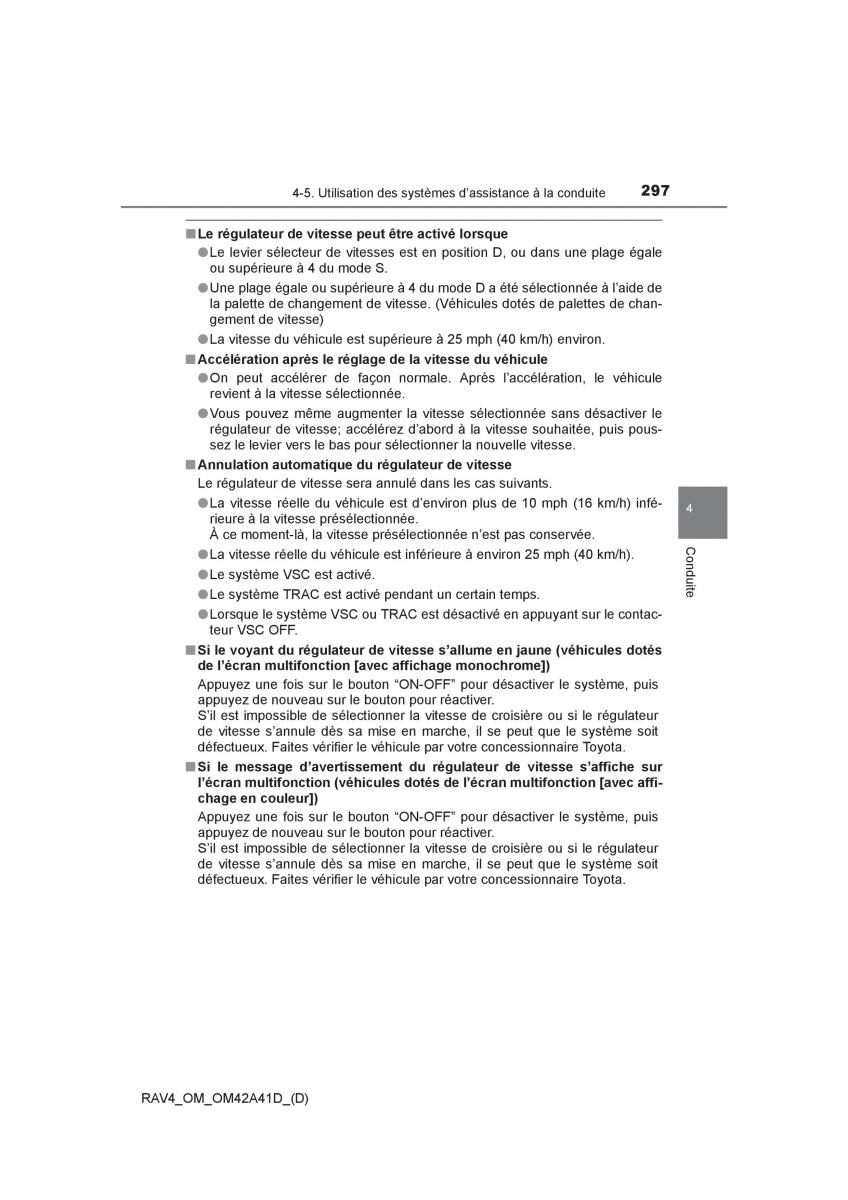 manual  Toyota RAV4 IV 4 manuel du proprietaire / page 298