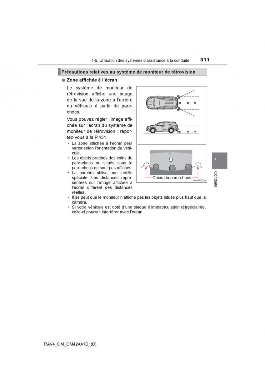 manual  Toyota RAV4 IV 4 manuel du proprietaire / page 312