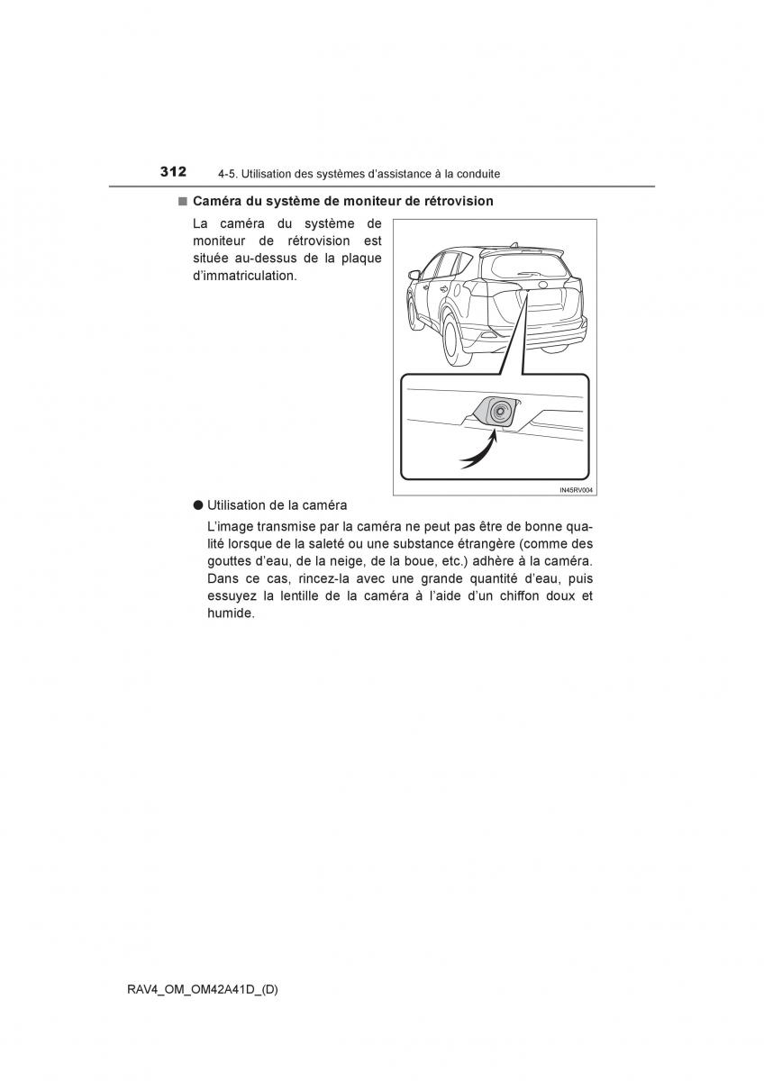 Toyota RAV4 IV 4 manuel du proprietaire / page 313