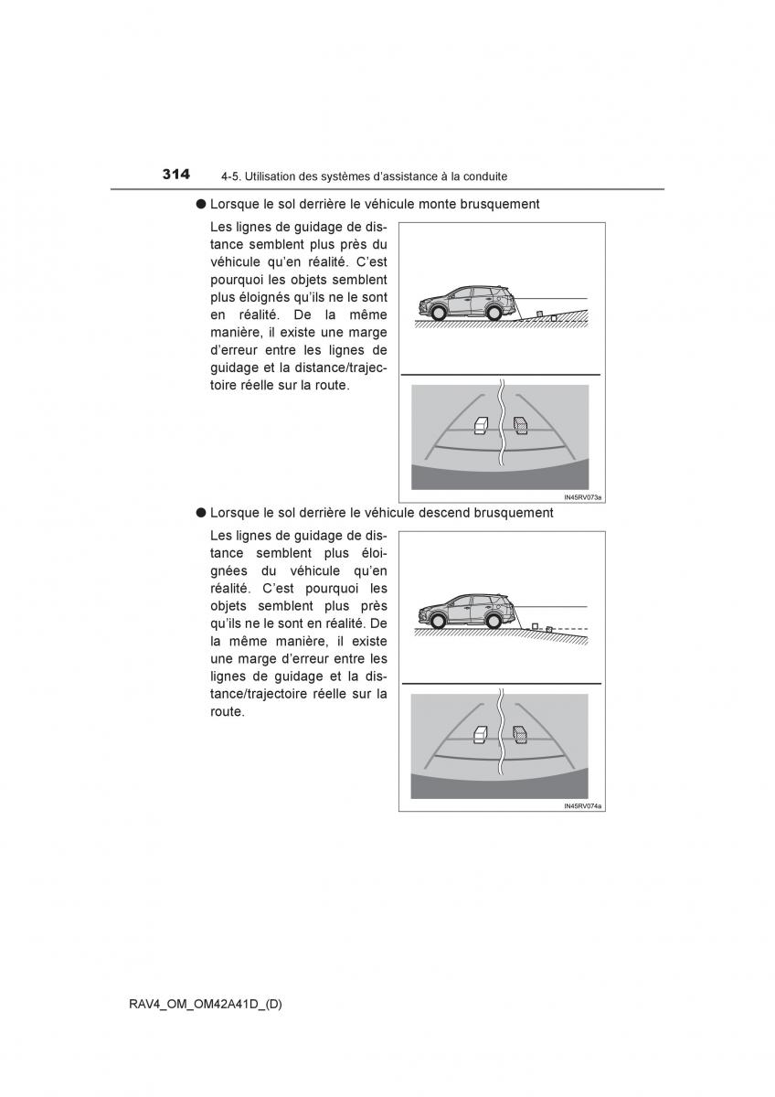 manual  Toyota RAV4 IV 4 manuel du proprietaire / page 315