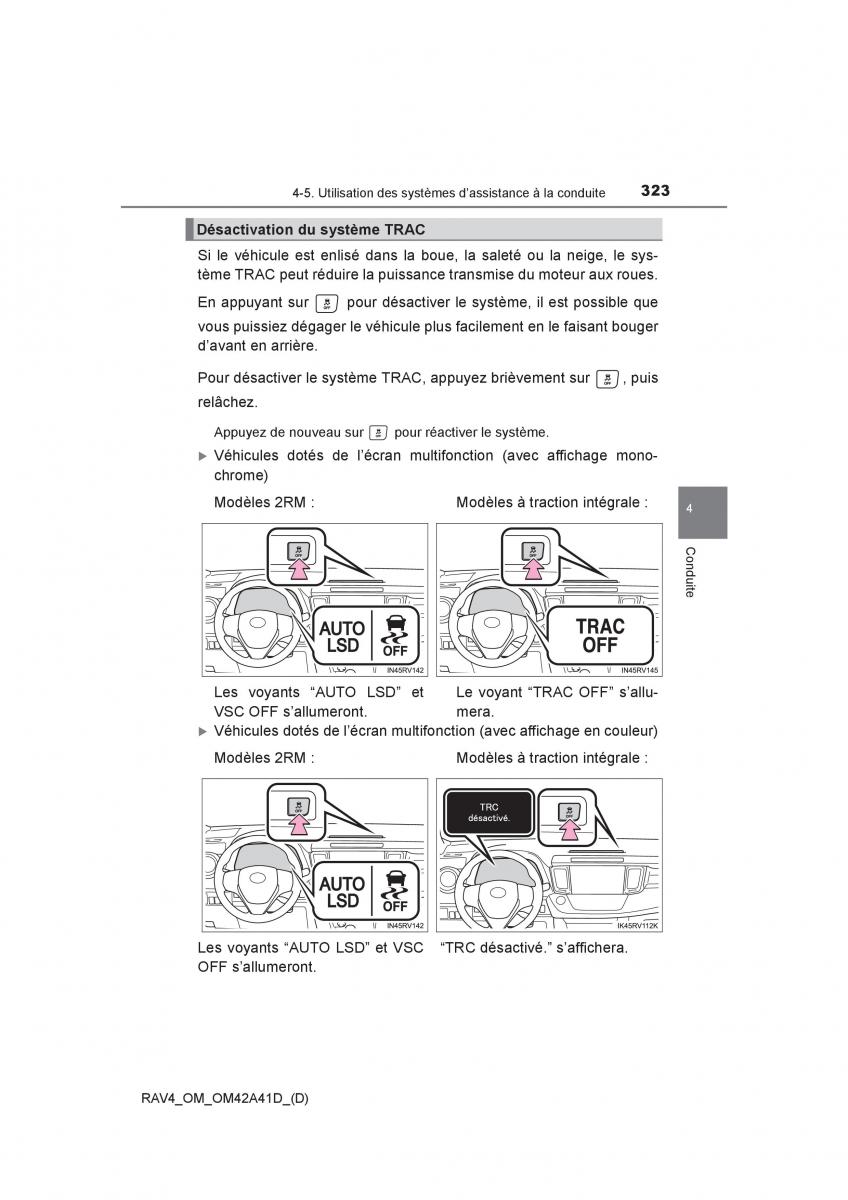 Toyota RAV4 IV 4 manuel du proprietaire / page 324