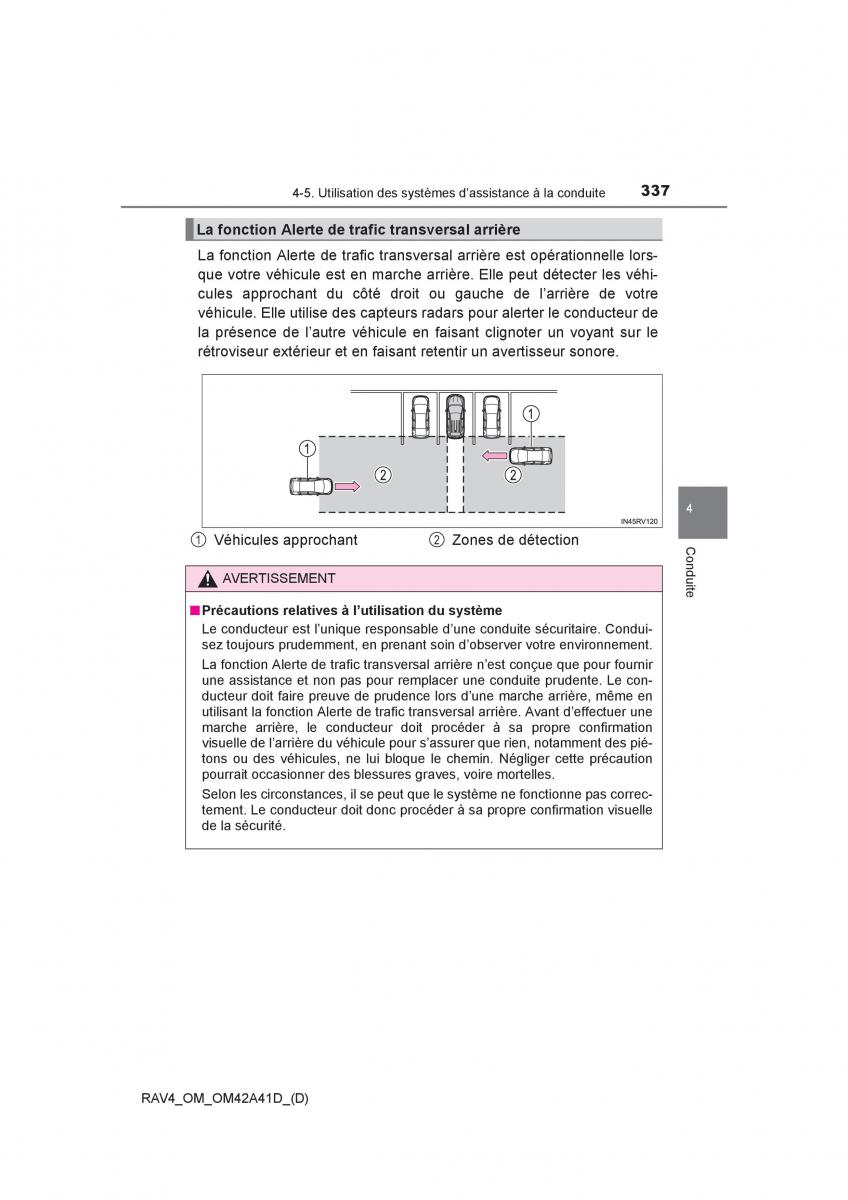 Toyota RAV4 IV 4 manuel du proprietaire / page 338