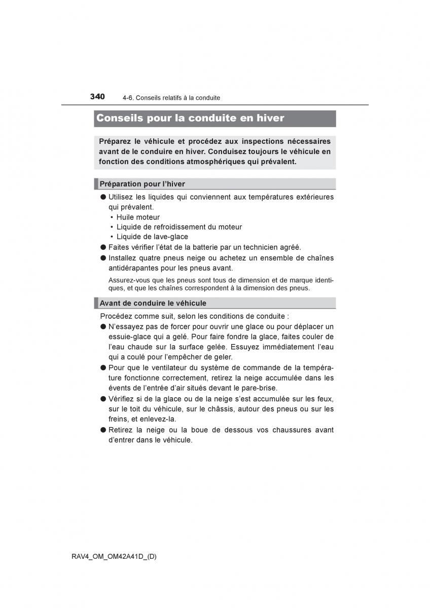 manual  Toyota RAV4 IV 4 manuel du proprietaire / page 341