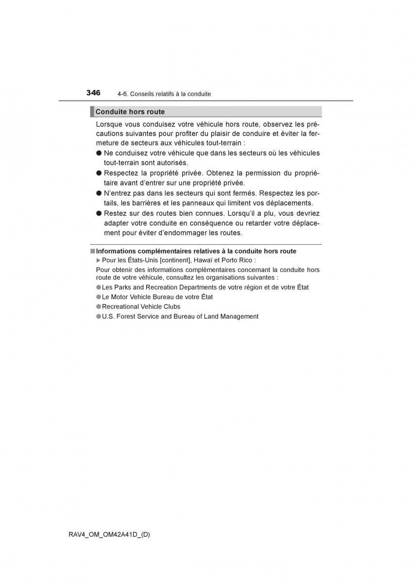 manual  Toyota RAV4 IV 4 manuel du proprietaire / page 347