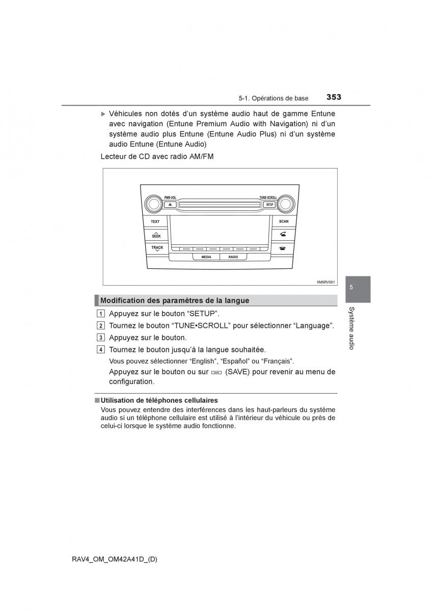 manual  Toyota RAV4 IV 4 manuel du proprietaire / page 354