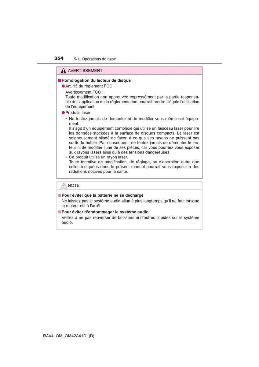 manual  Toyota RAV4 IV 4 manuel du proprietaire / page 355