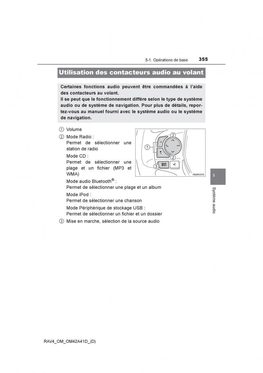 manual  Toyota RAV4 IV 4 manuel du proprietaire / page 356