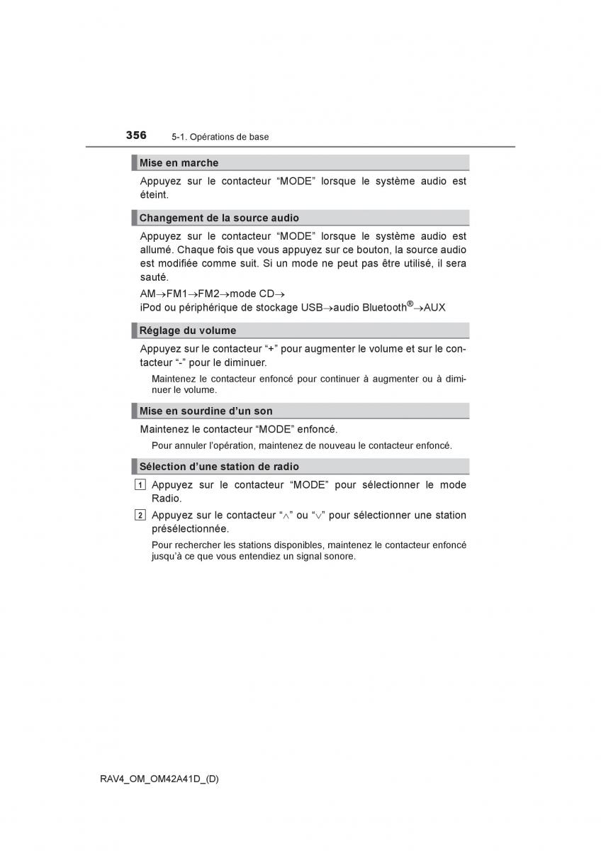 manual  Toyota RAV4 IV 4 manuel du proprietaire / page 357