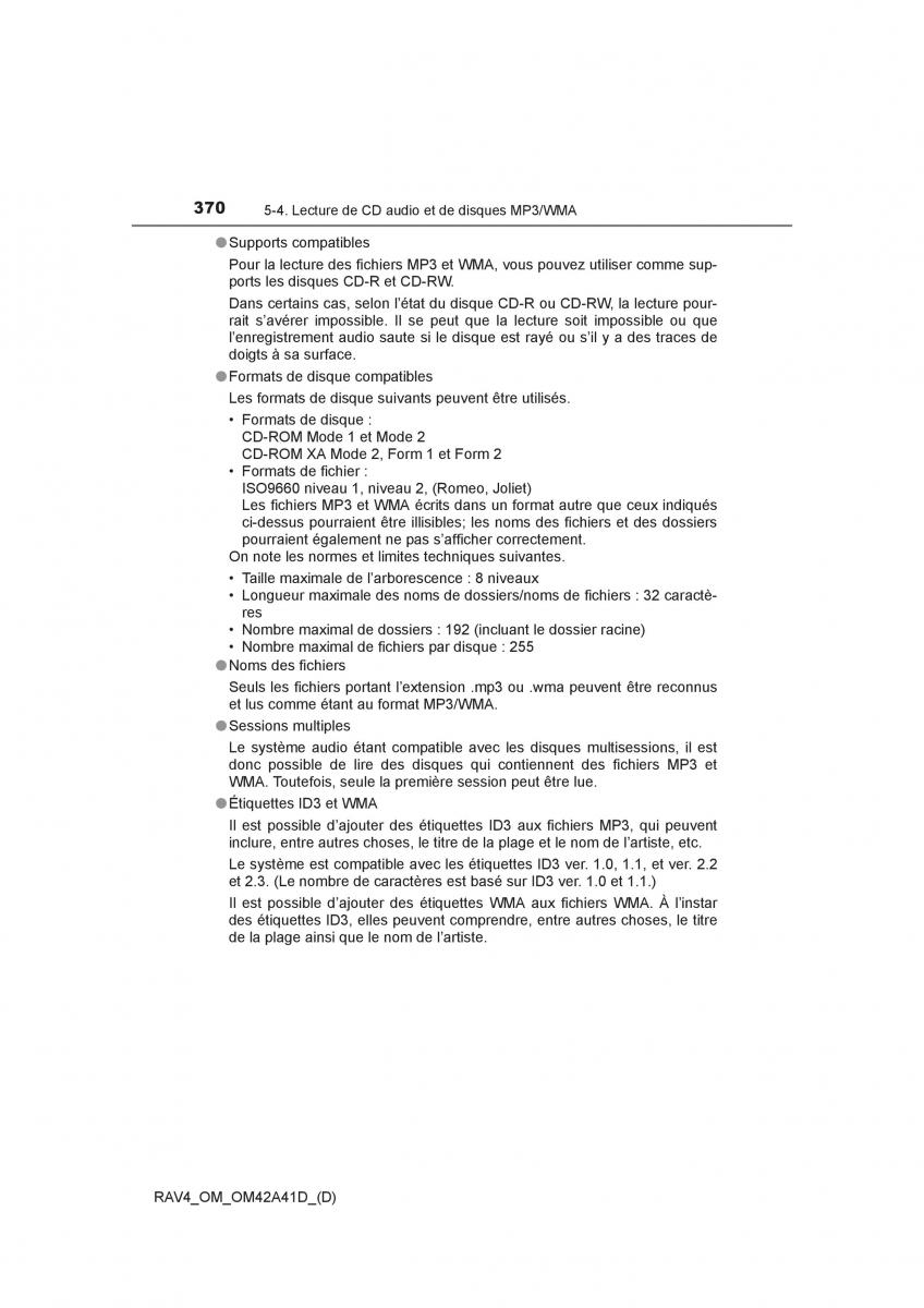 manual  Toyota RAV4 IV 4 manuel du proprietaire / page 371