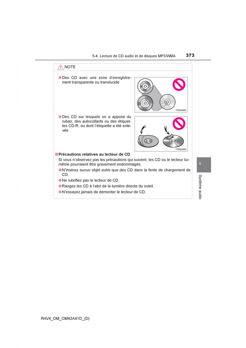 manual  Toyota RAV4 IV 4 manuel du proprietaire / page 374