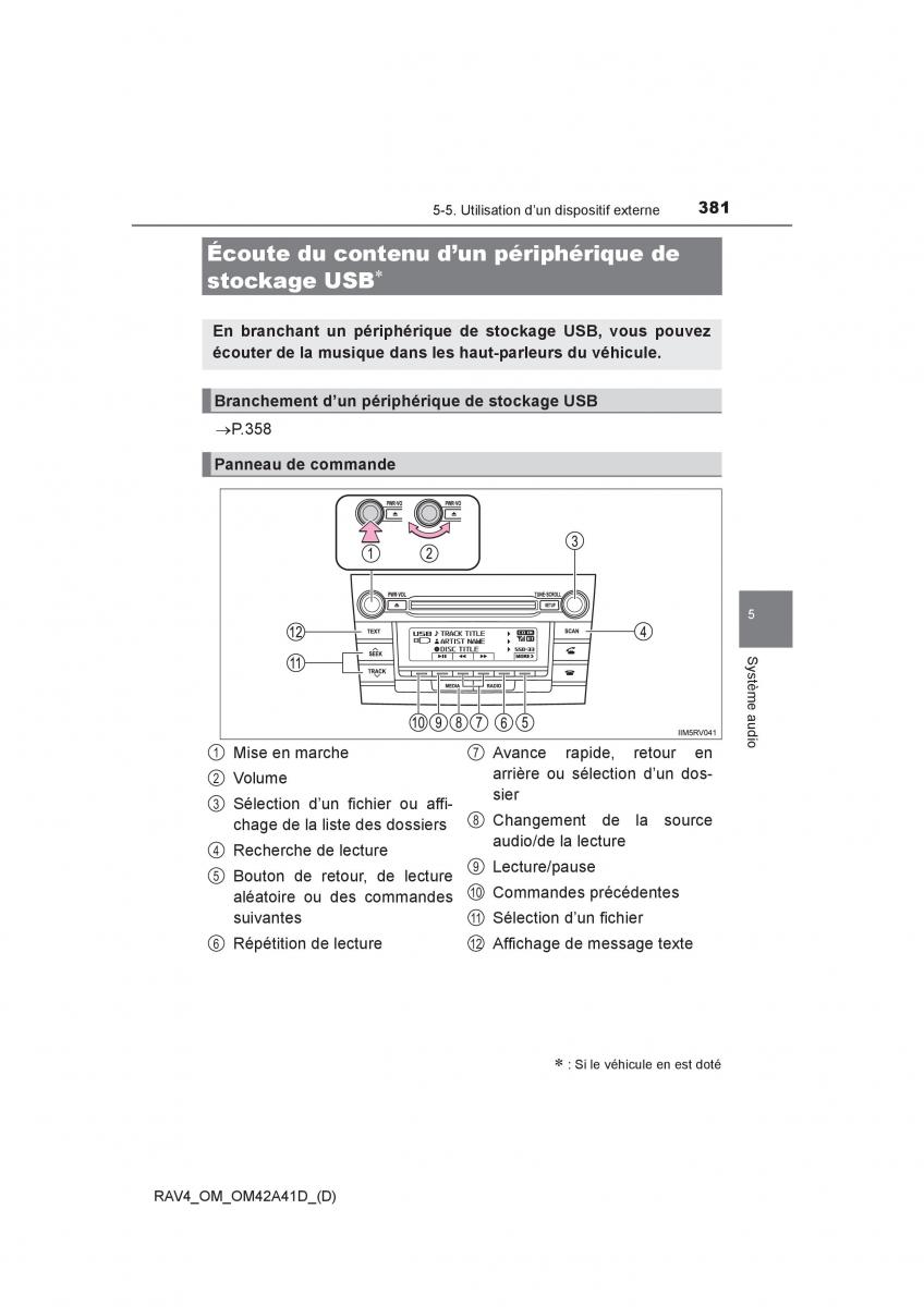 manual  Toyota RAV4 IV 4 manuel du proprietaire / page 382