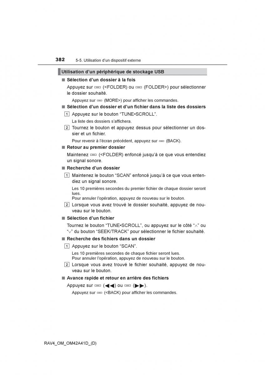 manual  Toyota RAV4 IV 4 manuel du proprietaire / page 383