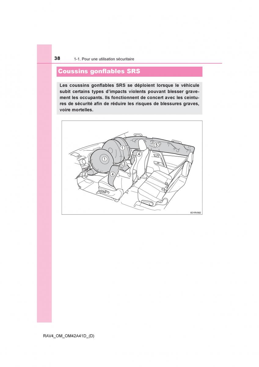 manual  Toyota RAV4 IV 4 manuel du proprietaire / page 39