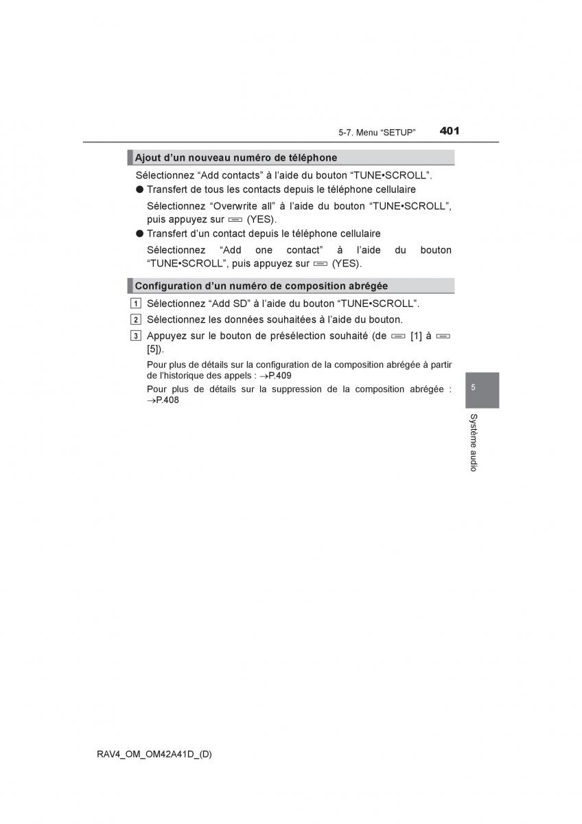 manual  Toyota RAV4 IV 4 manuel du proprietaire / page 402