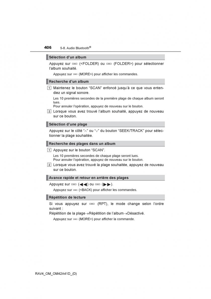 manual  Toyota RAV4 IV 4 manuel du proprietaire / page 407