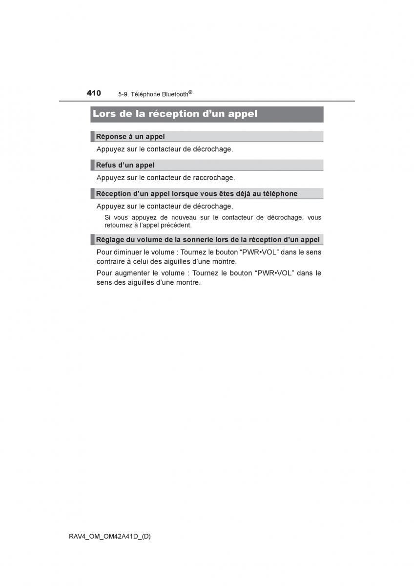 manual  Toyota RAV4 IV 4 manuel du proprietaire / page 411