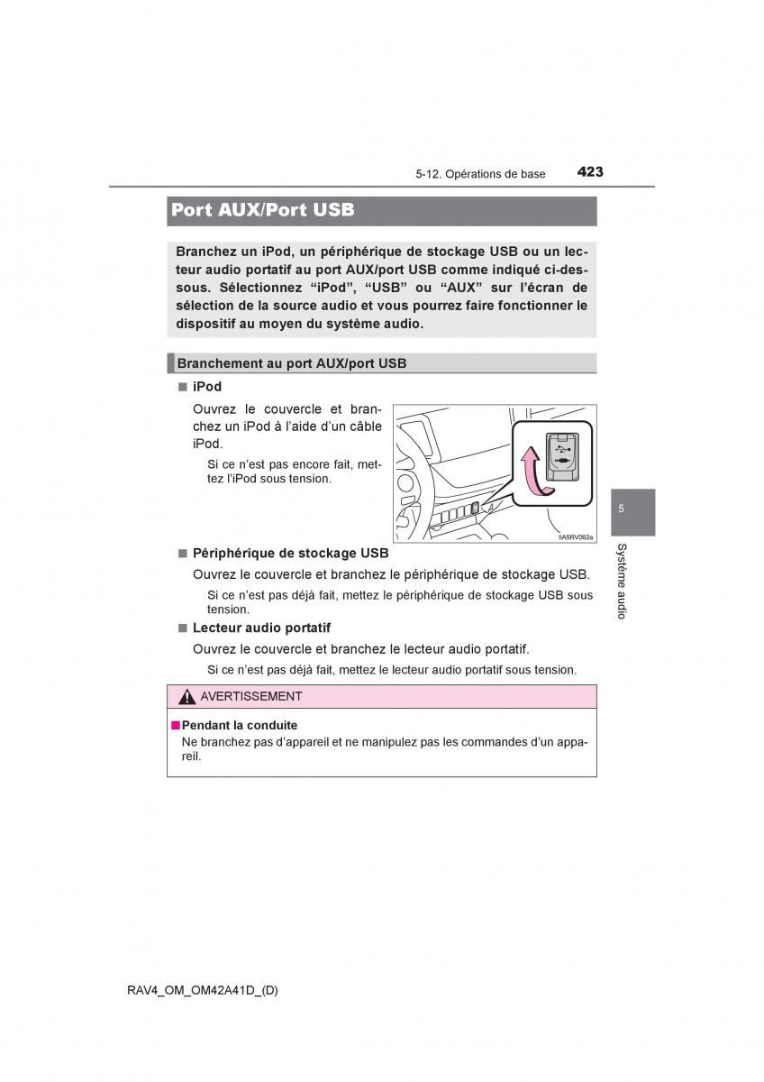 Toyota RAV4 IV 4 manuel du proprietaire / page 424