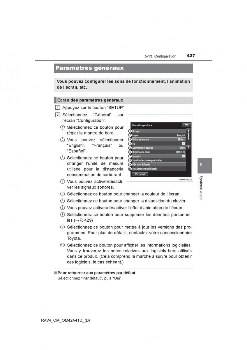 manual  Toyota RAV4 IV 4 manuel du proprietaire / page 428