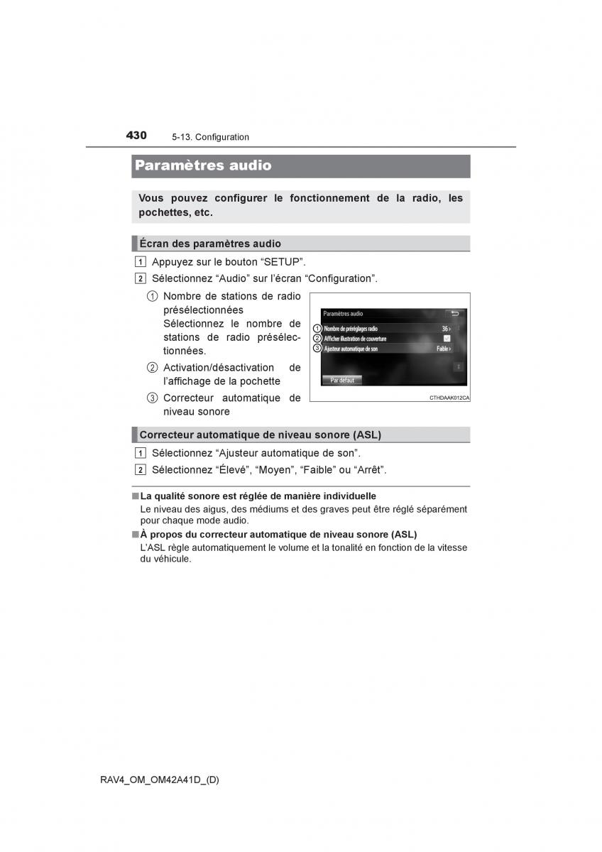 manual  Toyota RAV4 IV 4 manuel du proprietaire / page 431